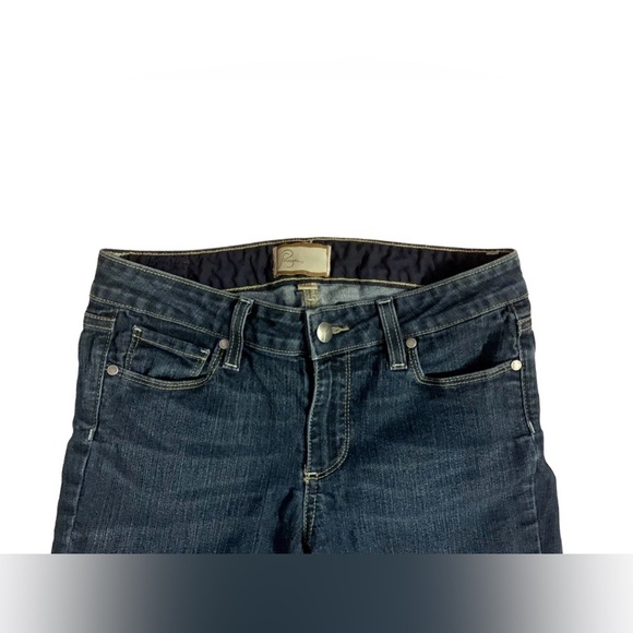 Paige Peg Straight Leg Jeans in dark wash denim size 28 - Picture 4 of 11